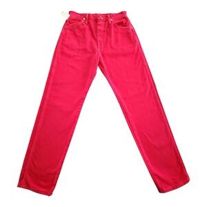Vintage‎ Wrangler Jeans 9x30 High Waisted Red Cotton USA Rodeo Western Country